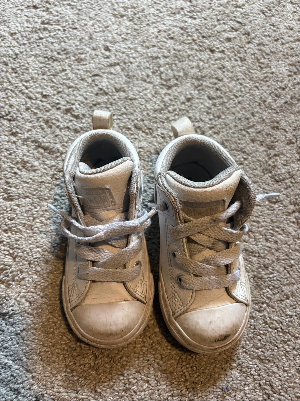Converse Kids White High-Top Sneakers